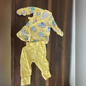 Little Sleepies Yellow Elephant Layette